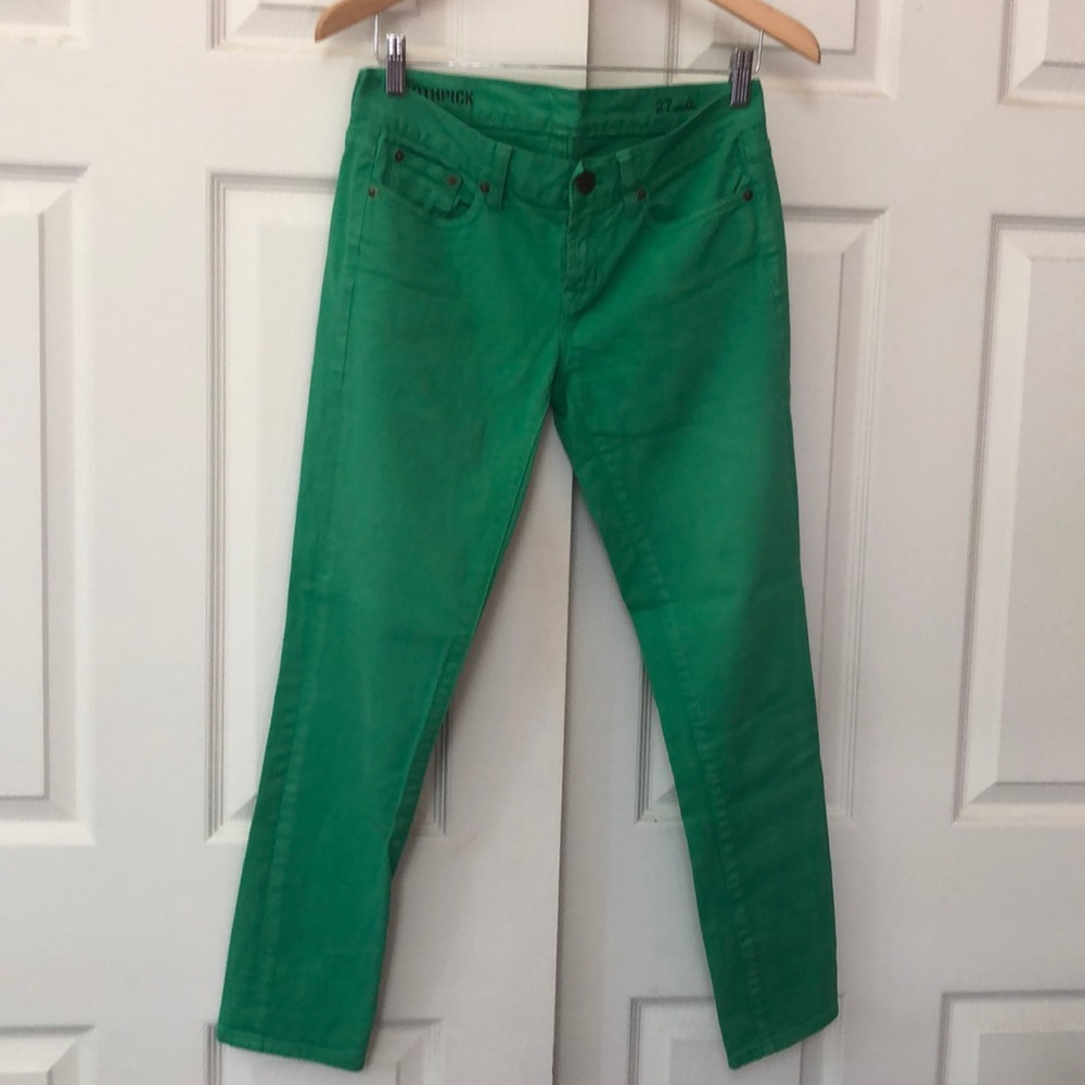 JCrew toothpick ankle jeans